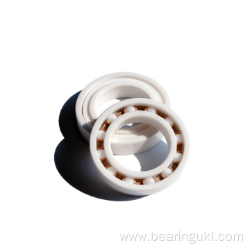 temperature 6200 ZRO2 ceramic bearing with PEEK cage